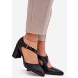VINCEZA Leather Heels With Buckle | Eponuda.ba