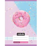 NEBULO spajalica bilježnica s crtama za 1. razred s uzorkom krofne, format A/5, 14-32 | shoptok.hr