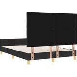 vidaXL Postelja Črna 140x200 cm Tkanina, (22049257) | Shoptok.si