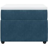 Box spring krevet s madracem tamnoplavi 80 x 200 cm baršunasti | shoptok.hr