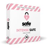 SAFE Rebrasti kondomi - Intense, 36 kos Cene