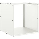 vidaXL stojalo za drva belo 40x40x40 cm hladno valjano jeklo, (21827315) u