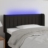  LED uzglavlje crno 93x16x78/88 cm od tkanine | shoptok.hr