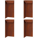 Ograda protiv puževa 4 pcs Rđa 10 x 10 x 25 cm | Eponuda.com