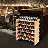  Modularni stalak za vino od 72 boce koji se može složiti stalak za vino od bambusa, 6 razina | shoptok.hr