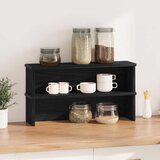  Kuhinjski stalci koji se mogu složiti 2 kom crni 60x15x16 cm | Eponuda.ba