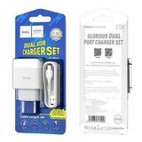 Hoco hišni polnilec C73 2,4A 2x USB vtič s polnilnim kablom Micro USB | Shoptok.si