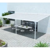 Aluminijska nadstrešnica za terasu Bruce 6m | Bijela | 300x617x270 cm - BRANDED IN GERMANY