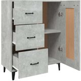  Komoda betonsko siva 69,5x34x90 cm konstruiran les, (20654811) | Shoptok.si