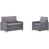  Set sofe 2 pcs Svjetlosiva Poliester | Eponuda.com