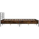  Okvir kreveta boja hrasta 120x200 cm konstruirano drvo i metal | shoptok.hr