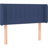  Vzglavje z ušesi modro 83x16x78/88 cm blago, (20954507) | Shoptok.si