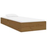 Furnova Posteljni okvir medeno rjav iz trdnega lesa 75x190 cm, (21935803) | Shoptok.si