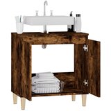 Ormarić za umivaonik boja dimljenog hrasta 58x33x60 cm drveni | shoptok.hr