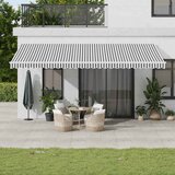 vidaXL Avtomatsko zložljiva tenda antracit in bela 600x300 cm Cene