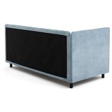 Bonami Selection Modra oblazinjena postelja s prostorom za shranjevanje z vzmetnico 90x200 cm Avela – | Shoptok.si