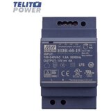Mean Well HDR-60-15 din rail napajanje 15V 60W 4A ( 5033 ) | Eponuda.com