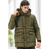 Dewberry M8657 MEN'S COAT-KHAKI-1 Cene