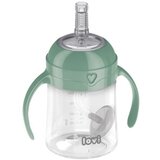 Lovi First Cup With Weighted Straw Green 6m+ šalica sa slamčicom i utegom 150 ml za otroke Cijene