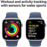 Apple Watch Series 10 LTE 42mm S/M trak MWX33QF/A Aluminijasto ohišje Srebrno Športni Denim | Shoptok.si