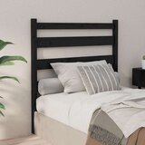  Uzglavlje za krevet crno 106 x 4 x 100 cm od masivne borovine Cijene
