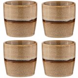 Ladelle Svetlo rjave porcelanaste skodelice v kompletu za espresso 4 ks 350 ml Haven – | Shoptok.si