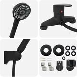  Komplet tuš glav Črna G 1 / 2 palca, (5000208358) | Shoptok.si
