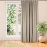  Curtain CARMENA color beige style classic flex 9.5 cm with double pleat braid 220x245 HOMEDE | shoptok.hr