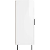 vidaXL Komoda visok sijaj bela 34,5x34x90 cm inženirski les | Shoptok.si