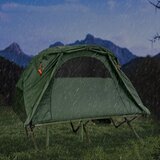  Šatorski set 4 u 1 za 2 osobe s plahtom i dušekom, dim. 194 x 146 x 160 cm, zeleni | shoptok.hr