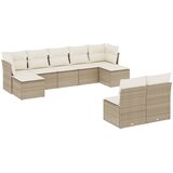  9-dijelni set vrtnih sofa s jastucima bež od poliratana | shoptok.hr