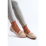 Boto Shiny Women's Loafers with Chain Beige Aredilla | shoptok.hr