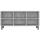 TV ormarić s metalnim nogama siva boja betona 103,5x30x50 cm | shoptok.hr