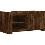 Maison Chic Klubska mizica - kavna mizica - Nizka mizica dimljeni hrast 100x50x50 cm inženirski les, (21755441) Cene