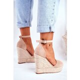 Boto Braided Wedge Sandals Beige Avocado | Shoptok.si