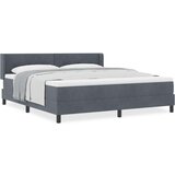 Box Spring postelja z vzmetnico temno siva 180x200 cm žamet, (22050093) | Shoptok.si