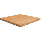 vidaXL Četvrtasta stolna ploča smeđa 70x70x4 cm tretirana hrastovina | shoptok.hr