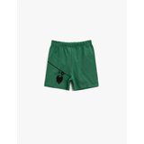 Koton Shorts - Green - Normal Waist Cene