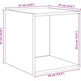  Set TV stalka s pohranom 2 pcs Staro drvo 37 x 37 x 142.5 cm | shoptok.hr