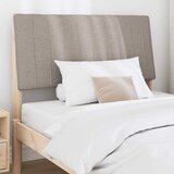  Tapecirani uzglavlje Sivo-smeđa 100 cm Čvrsto borovo drvo | shoptok.hr