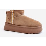 Kesi Snow boot platform with light brown udra pattern | Shoptok.si