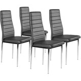  Set garniture od 4 stolice - siva | shoptok.hr