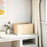 vidaXL Drvena kutija s ručkama 40x30x23 cm puno drvo bor | shoptok.hr