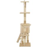 vidaXL Penjalica za mačke sa stupovima za grebanje od sisala 138 cm bež | shoptok.hr
