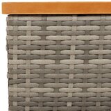  Pokrov za bazu suncobrana sivi 70x70x25 cm poliratan i bagrem | Eponuda.com