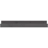  Zidne police 2 kom sive 80x12x9 cm od masivne borovine | shoptok.hr