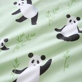 Catherine Lansfield Zelena enojna otroška posteljnina 135x200 cm Panda Paws – | Shoptok.si