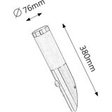 Rabalux inox torch spoljna zidna lampa E27 60W IP44 senzor | Eponuda.com