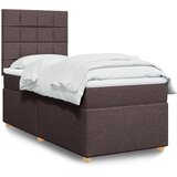  Krevet s oprugama i madracem tamnosmeđi 80x200 cm od tkanine | shoptok.hr