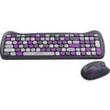Canyon HSET-W6 EN/AD Keyboard+Mouse Kitty Edition AAA+АА Wireless Violet | Eponuda.ba